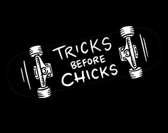 Tricks Before Chicks Design File - SVG File - CNC Routing - CNC Plotting