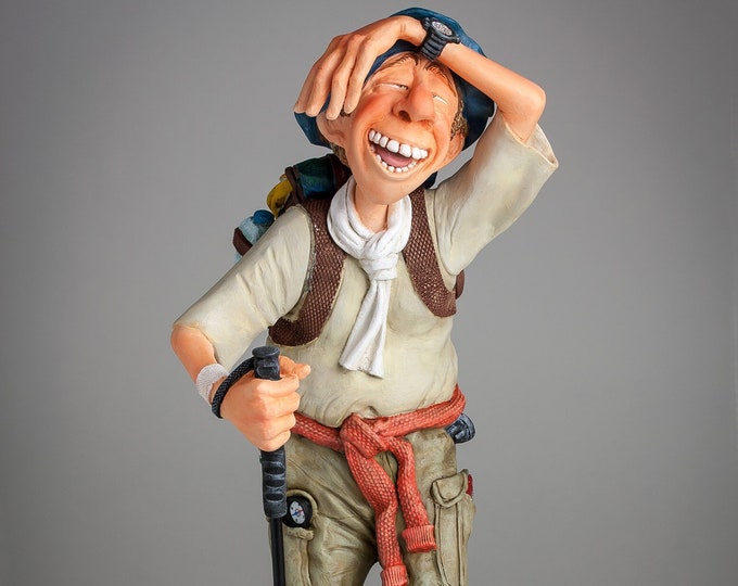 The Hiker Figurine, Gift For Hikers