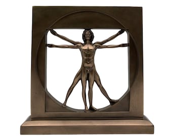 ウィトルウィウス的人体彫刻：レオナルド・ダ・ヴィンチ作、コールド