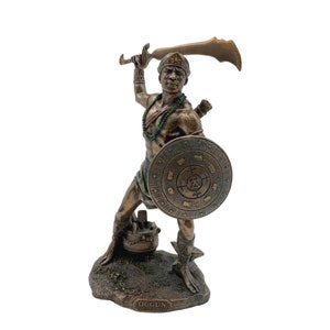 Oggun Statue: Cold Cast Bronze, God of War Sculpture (9.4&#39;&#39;)