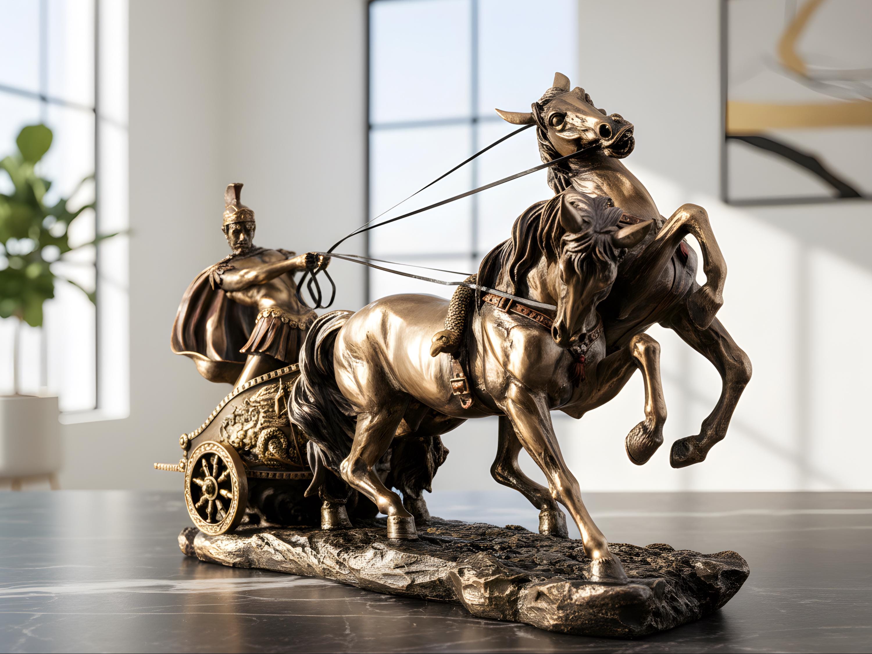 アキレス像 – ギリシャ剣闘士の馬の彫刻 - Etsy 日本