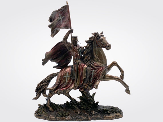 十字軍騎士の像。中世の騎士の置物。 - Etsy 日本