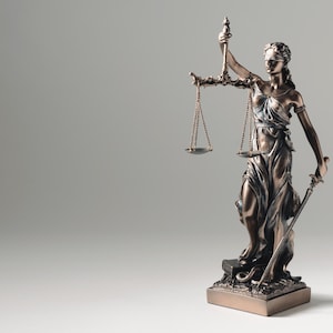 Large Lady Justice Themis Statue, Greek Roman Goddess Of Divine Law