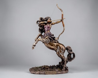Centaur Archer Statue, Sagittarius Zodiac Decor, Mythology Figurine, Greek Mythology Sculpture, Fantasy Gift