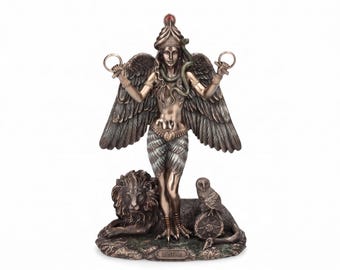 Ishtar Goddess Statue, Mesopotamian Mythology Sculpture, Winged Goddess Figurine, Ancient Mesopotamia Decor, Gothic Altar Decor