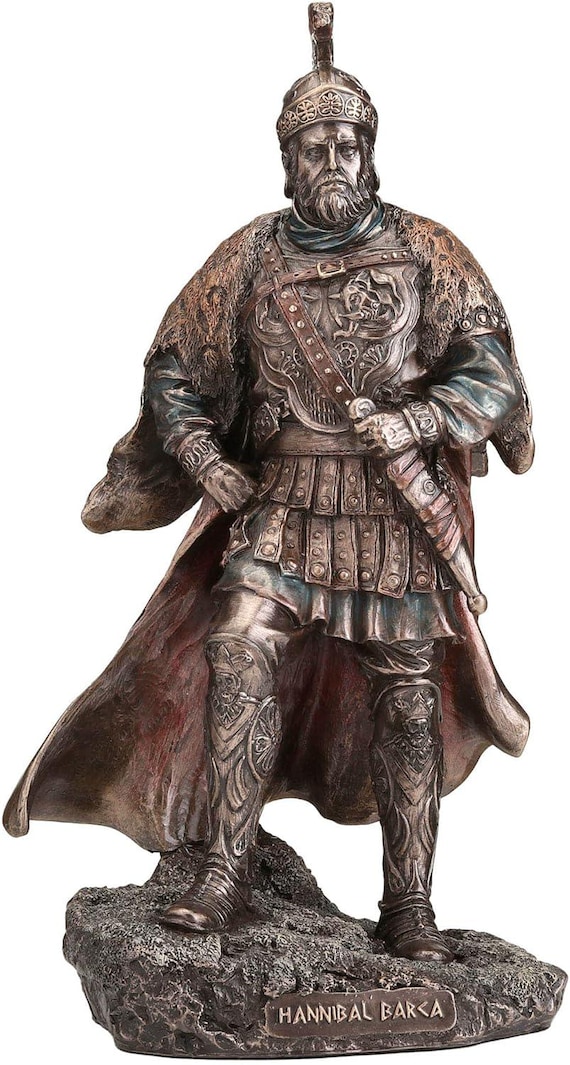 Figurine Hannibal Barca 75mm - Peinte à La Main - Masterclass/Attica Miniatures - 1:24