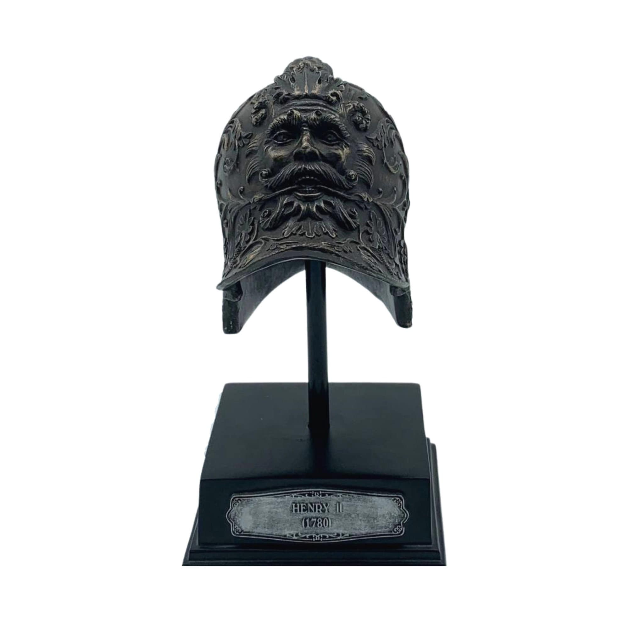 King of France II Henry's Helmet Figurine, Unique Historical Decor, Renaissance Armor Collectible, Gift for History Lovers & Collectors