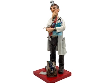 The Doctor Figurine, Unique Handmade Doctor Statue, Perfect Gift for Medical Professionals & Healthcare Workers