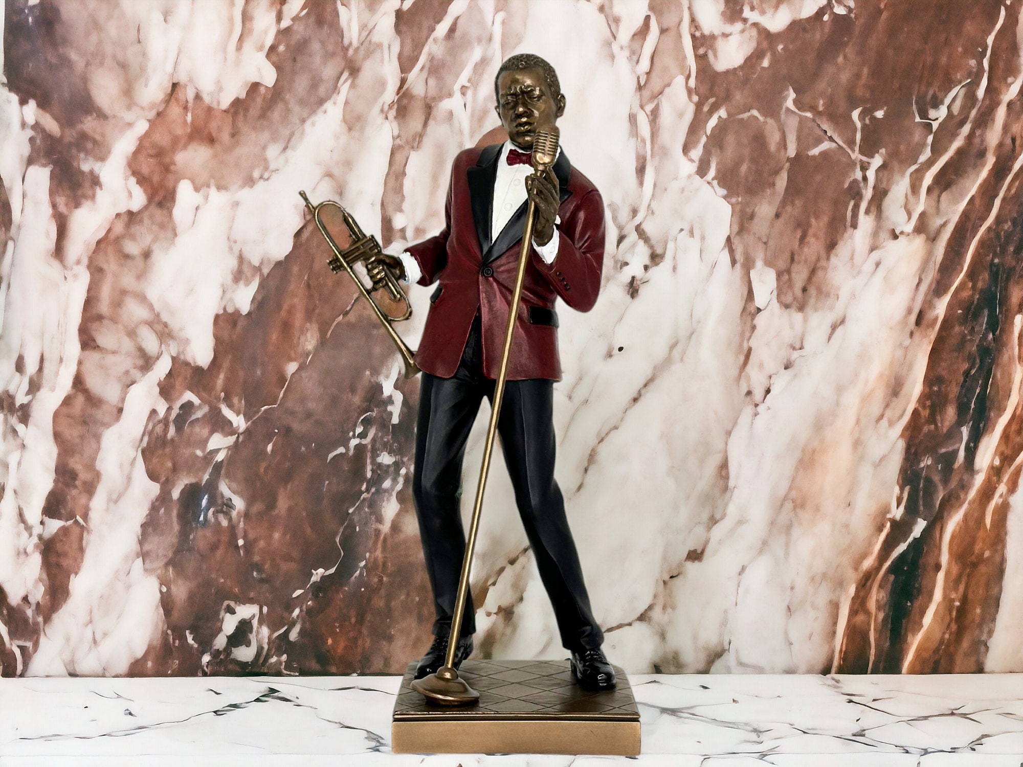 Amazon.com: WU Male Singer Statue Figurine - Jazz Band