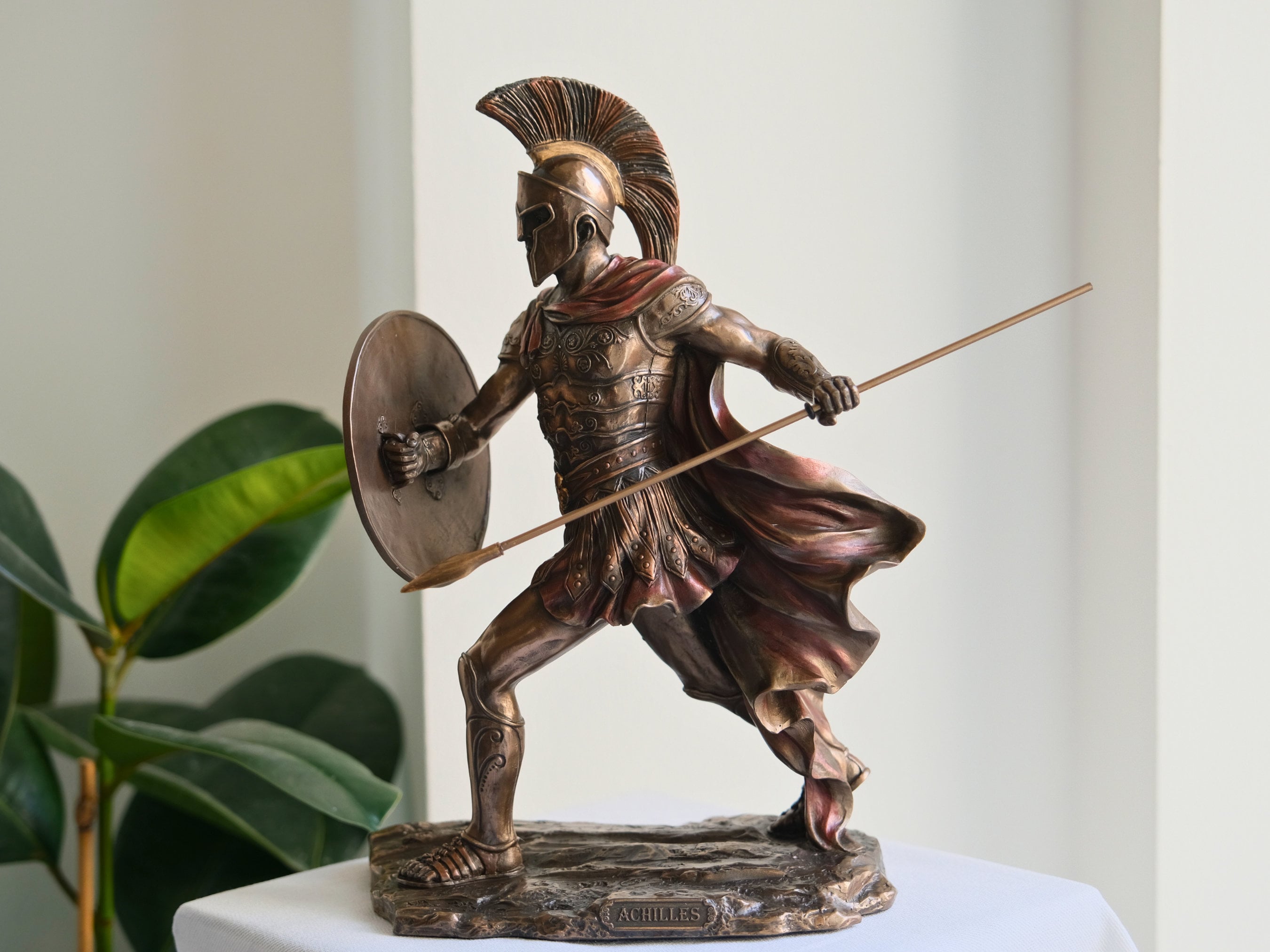 アキレス像、ギリシャ神話の彫刻、古代ギリシャの装飾、トロイの戦闘