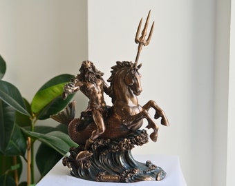 Poseidon Statue, Skulptur der griechischen Mythologie, Geschenk für Weihnachten