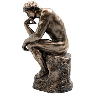 Auguste Rodin Thinker Man Statue.
