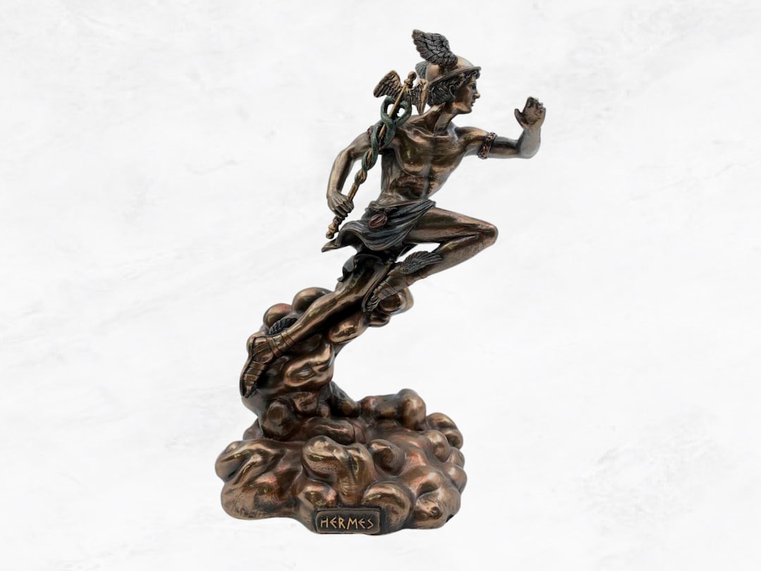 Hermes Statue Ancient Greek God Figurine Etsy