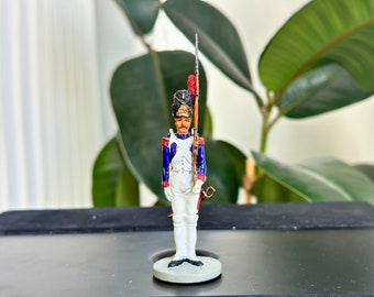 Figura de soldado de plomo de granadero de la Guardia Imperial Francesa, coleccionable militar, figura histórica
