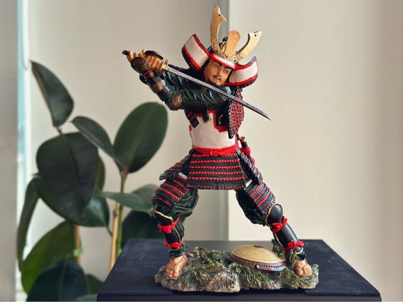 日本の武士の鎧ミニチュアディスプレイ