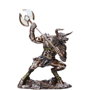 Minotaur Statue - Greek Mythology Decor, Unique Home Accent, Mythical Creature Figurine, Art for Collectors & Gifts