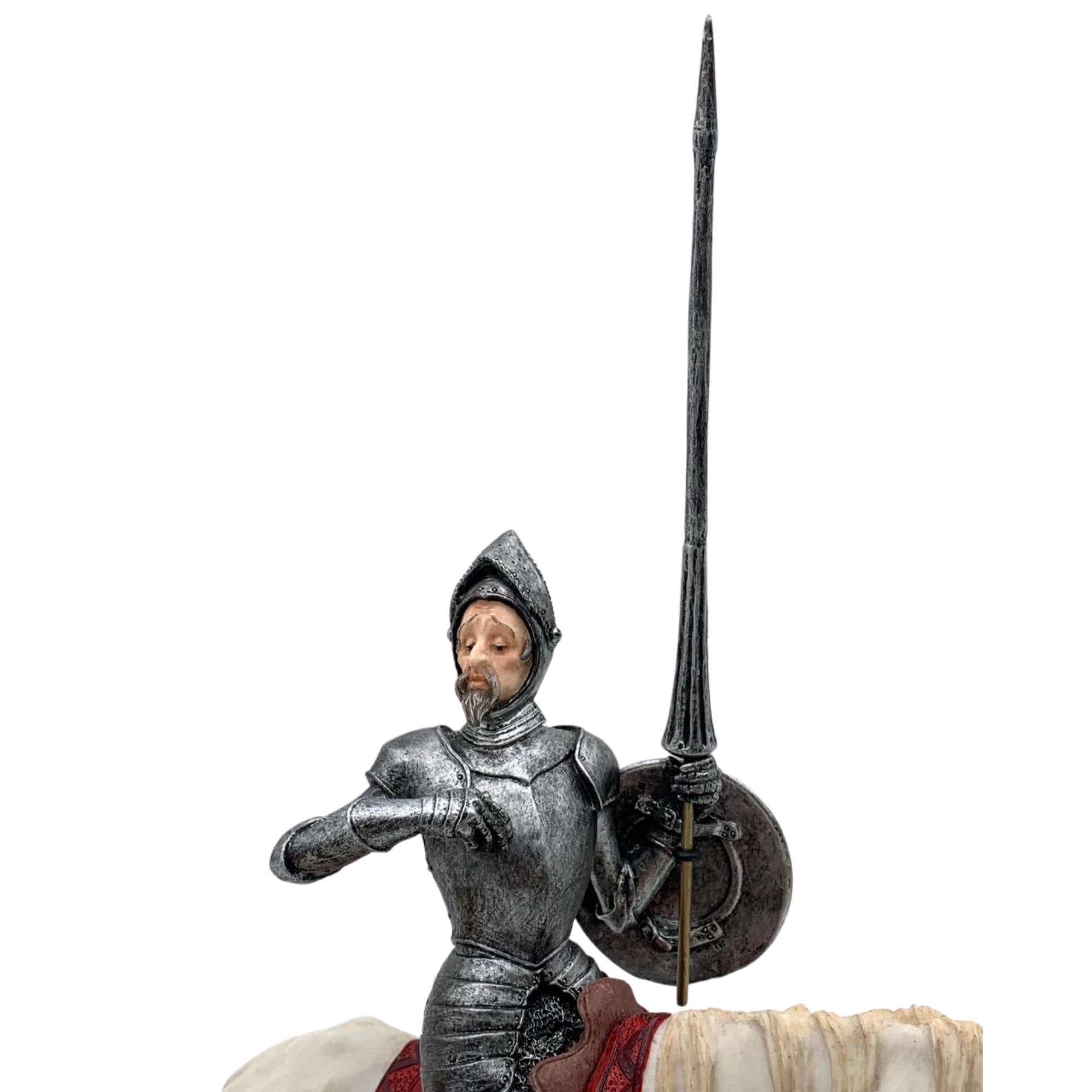 ドン・キホーテとサンチョパンサ 素晴らしい手彫り 壁掛け　激レア　存在感抜群 ドン・キホーテとサンチョ・パンサの像：大理石の粉末ミックス、手描き