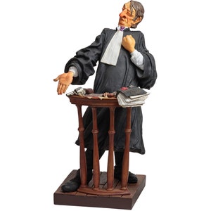 The Lawyer Figurine, Unique Lawyer Gift & Desk Decor, Personalized Sculpture for Office, Lawyer Birthday Present
