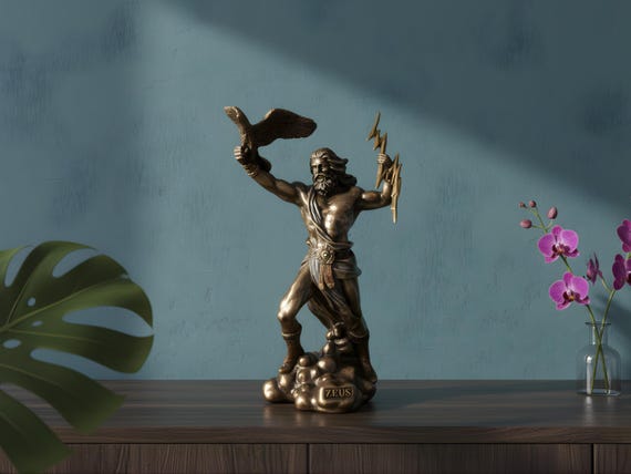 ゼウス像、ギリシャ神話の装飾 - Etsy 日本