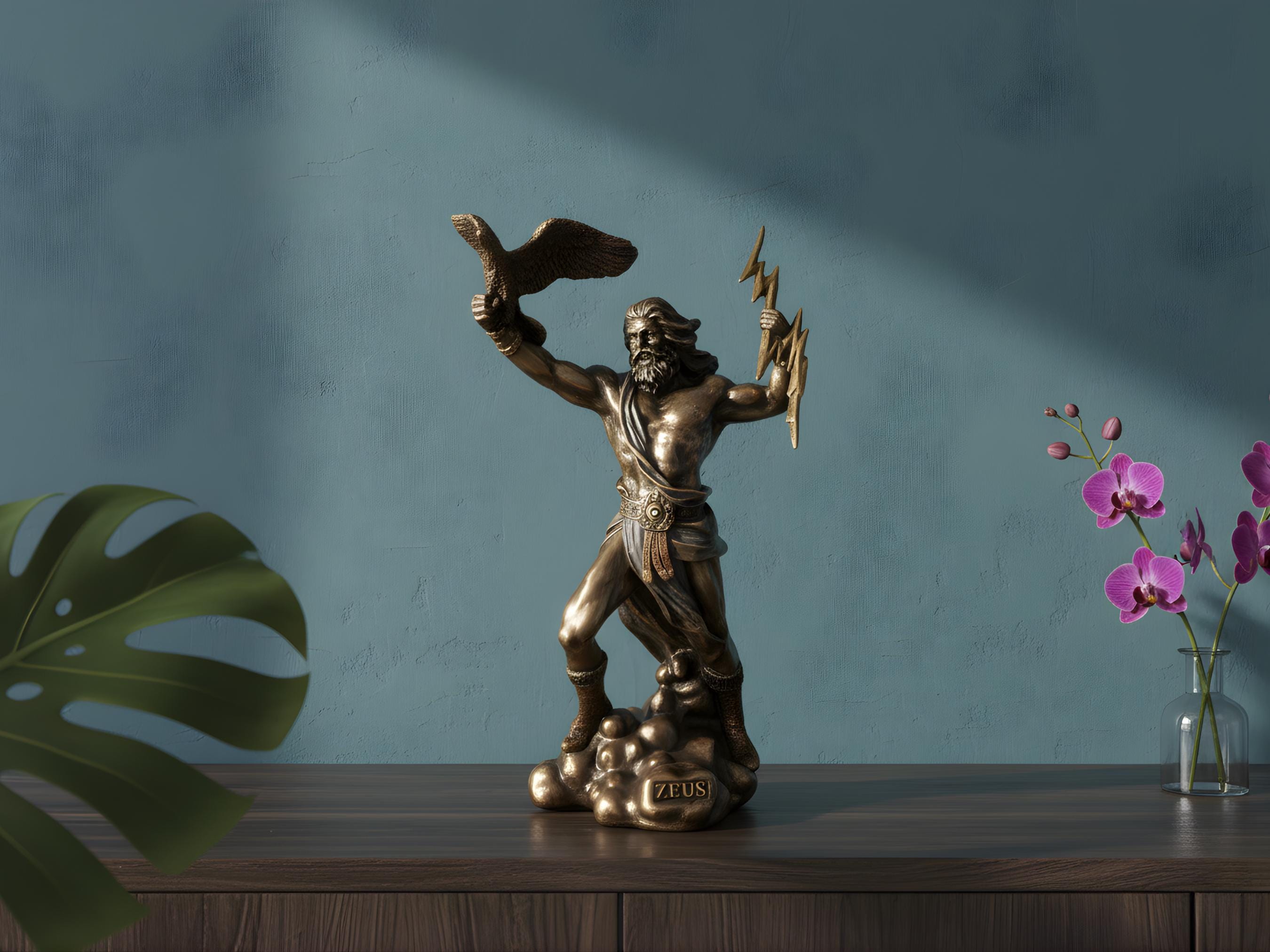 ゼウス像、ギリシャ神話の装飾 - Etsy 日本