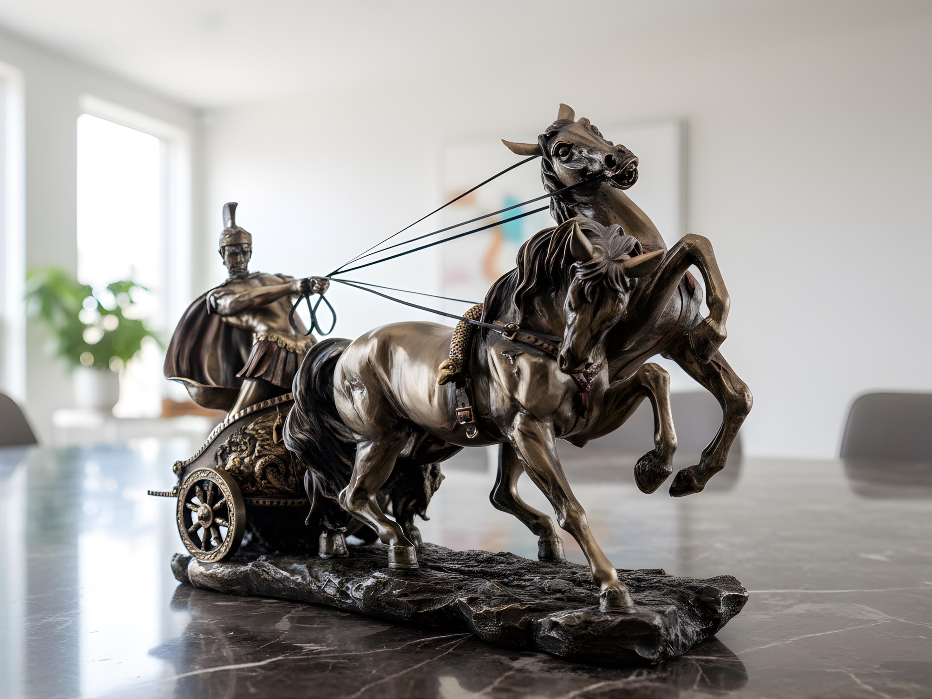 アキレス像 – ギリシャ剣闘士の馬の彫刻 - Etsy 日本