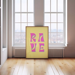Rave Poster, Rave Digital Art, Electronic Music Print, House Music, Rave Culture, EDM Poster, Techno Poster