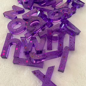 Handmade Resin Lowercase Alphabet Letters  - Montessori Learning Toy, Custom ABC Set for Toddlers & Kids