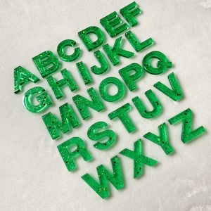 Handmade Resin Uppercase Alphabet Letters – Montessori Learning Toy, Custom ABC Set for Toddlers & Kids