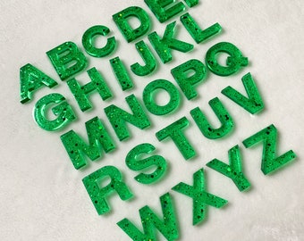 Handmade Resin Uppercase Alphabet Letters – Montessori Learning Toy, Custom ABC Set for Toddlers & Kids