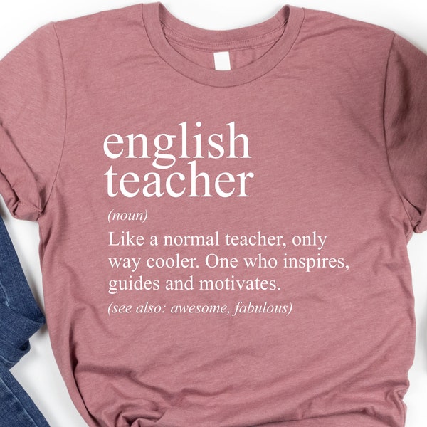 English Teacher Shirt, Funny Teacher Gift, English Teacher Definition Shirt, Gift For English Teacher