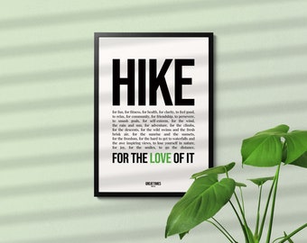 Reasons To Hike Print