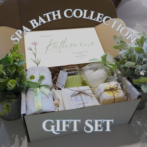 Personalised Pamper Gift Set for Birthdays, Mother’s Day, Gift for Her, Get Well Soon, Spa Gift Set, Thank You, New Mum, Self Care Box.
