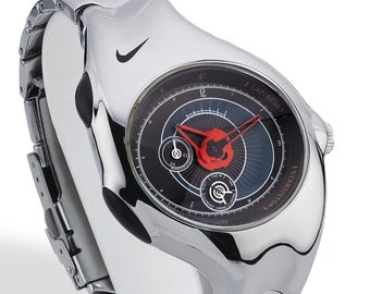Triax Armored Chrono Black Dial Stainless Steel Watch