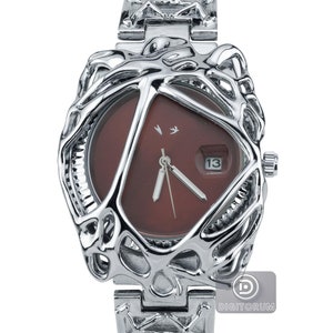 Gothic Stainless Steel Wristwatch Pipe Style Inspired By Alabaster Indisturies