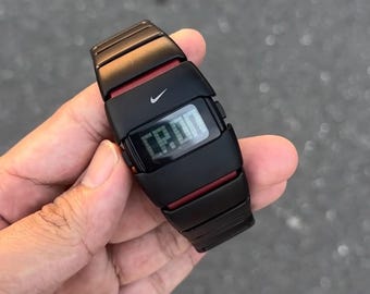 D Line Digital Sport Y2k Style Wrist Watch Swoosh Inspired by Nike 