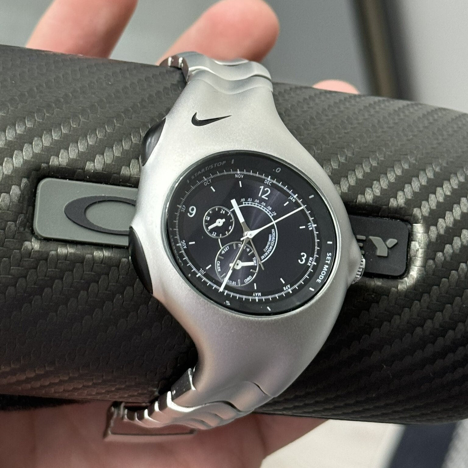 old Nike triax 00s watch full metal y2k