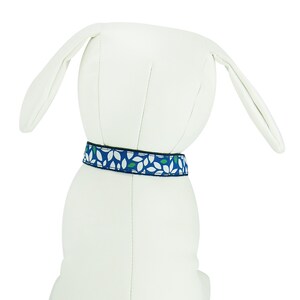 Blue Floral - Dog Collar, Durable Dog Collar, High Quality Dog Collar, Cute Dog Collar, Adjustable Dog Collar