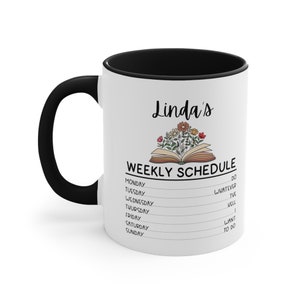 Personalized Retirement Schedule Mug, Teacher Retirement Mug, Ceramic Mug 11oz, Retirement Mug Gifts For Women, Retirement Mug Gifts