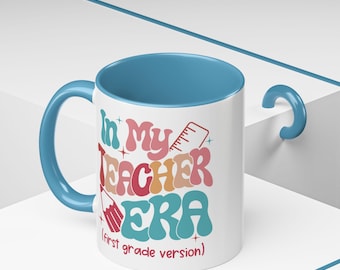 Custom Teacher Mug, In My Teacher Era Mug, Back to School Mug, 2nd Grade Teacher Mug, Accent Coffee Mug 11oz 15oz