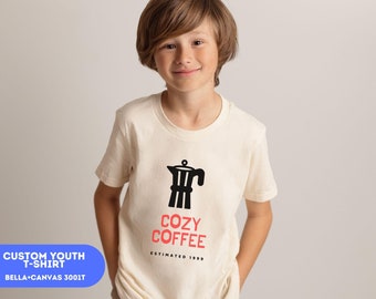 Custom Logo Youth T-Shirt, Personalized Kids Shirt