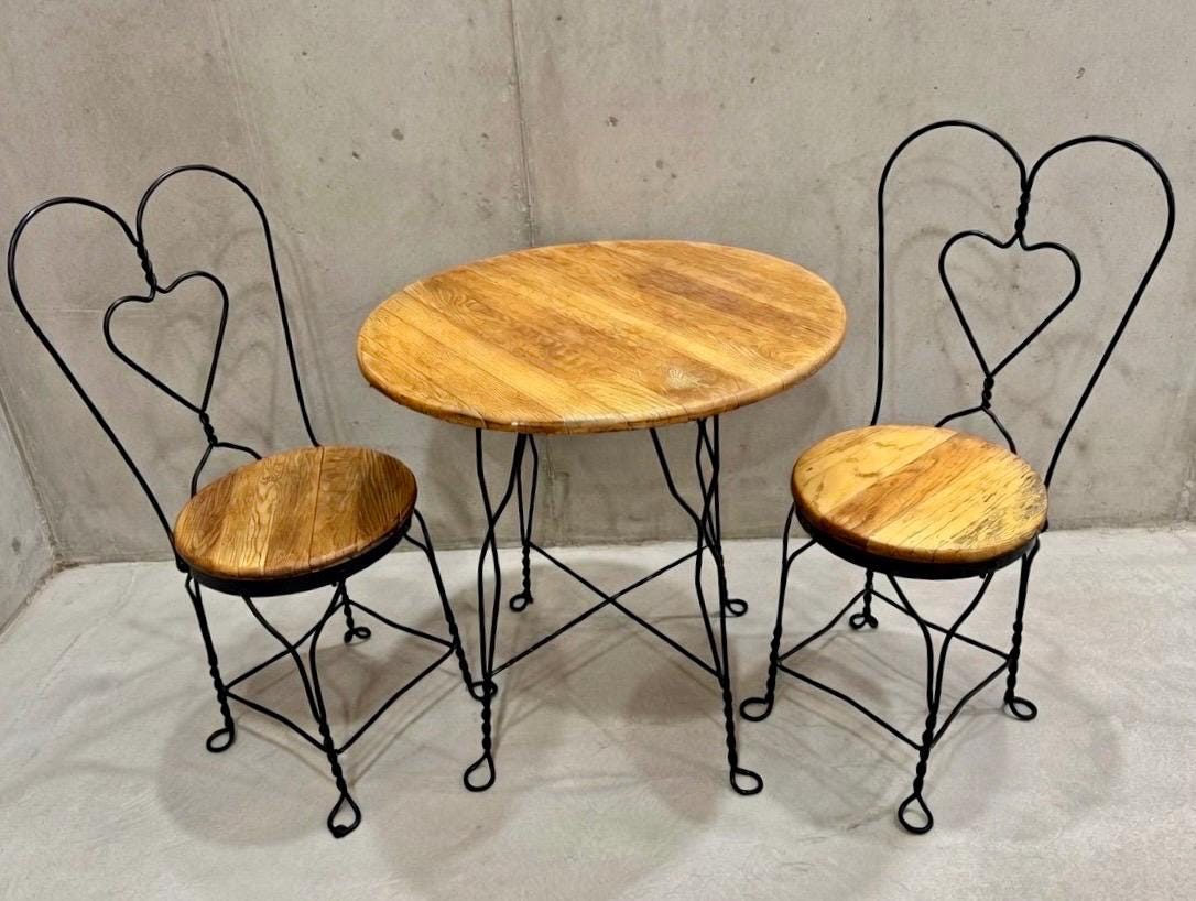 Antique Cafe Table - Etsy