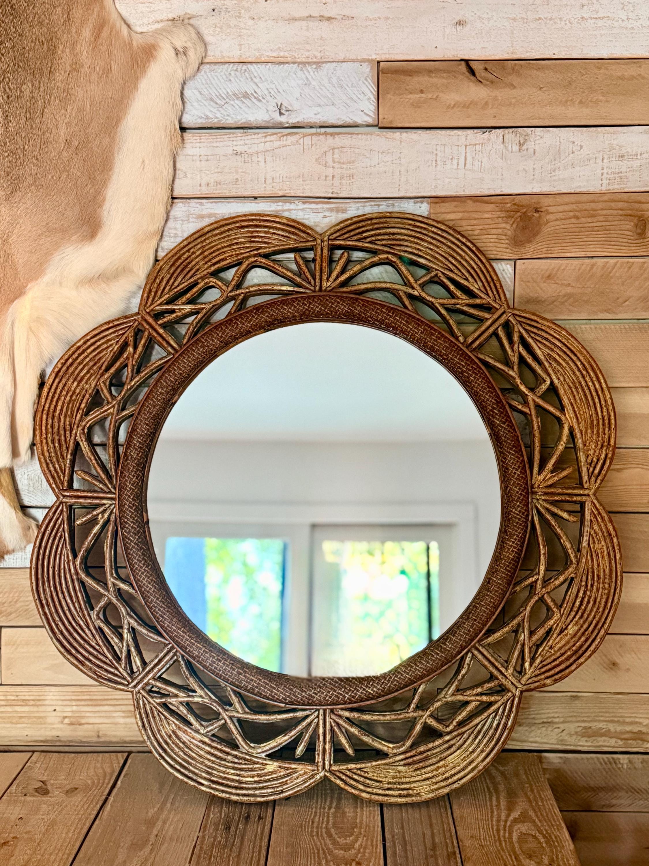 36 Inch Round Mirror Vintage - Etsy