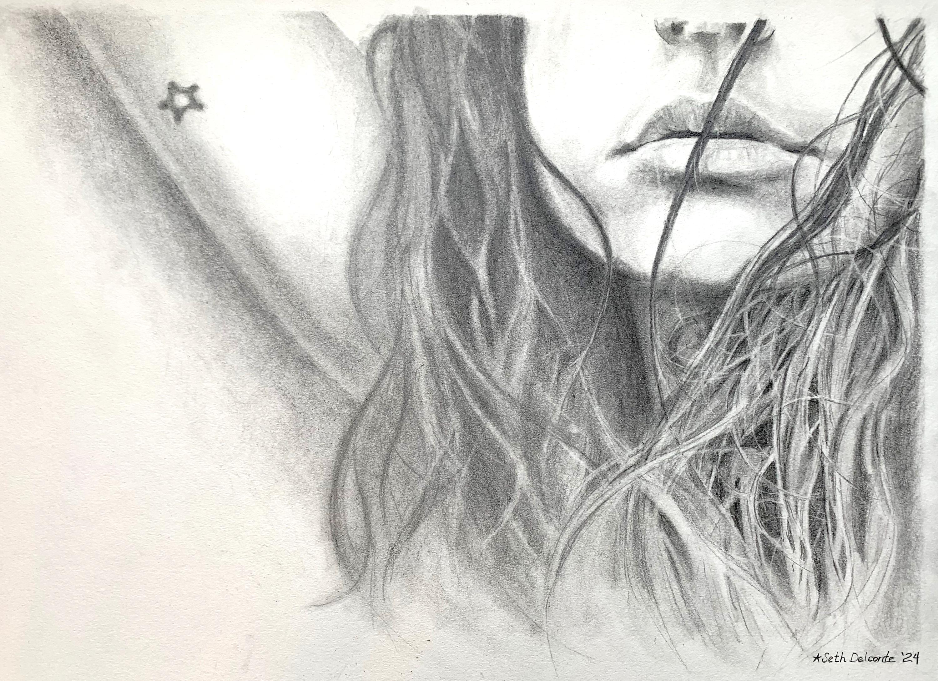 Giclee Print of Original Pencil Drawing "Right Now"