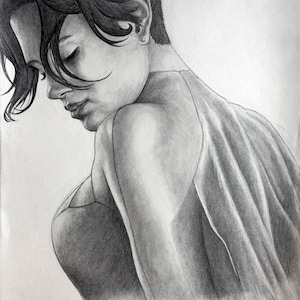 Giclee Print of Original Pencil Drawing "Kara"