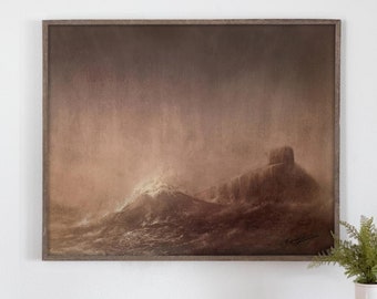 Noah's Ark Storm Art – Dramatic Biblical Wall Art (Digital Download)