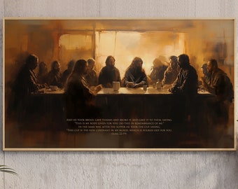 The Last Supper Christian Art – Biblical Jesus & Disciples Print (Digital Download)