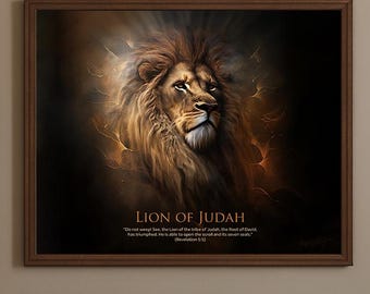 Lion of Judah Canvas | Christian Wall Art