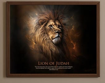 Lion of Judah Matte Print | Christian Wall Art