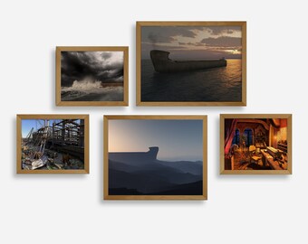 Noah's Ark Christian Art Print Set – Biblical Wall Decor (Digital Download)