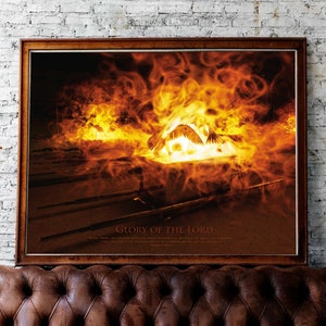 Glory of God over the Mercy Seat - Tabernacle of Moses Biblical Art - Ark of the Covenant - Glory of the Lord (Matte) | Christian Wall Décor